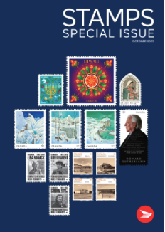 Stamp publication can not be mailed through Canada Post 