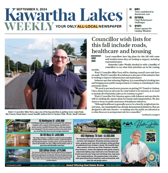 Kawartha Lakes Weekly, Fireside Publishing House's new community newspaper.