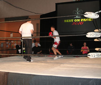 Live boxing matches at the event