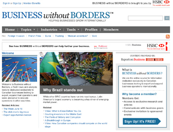 Business without Borders is sponsored by HSBC Bank Canada