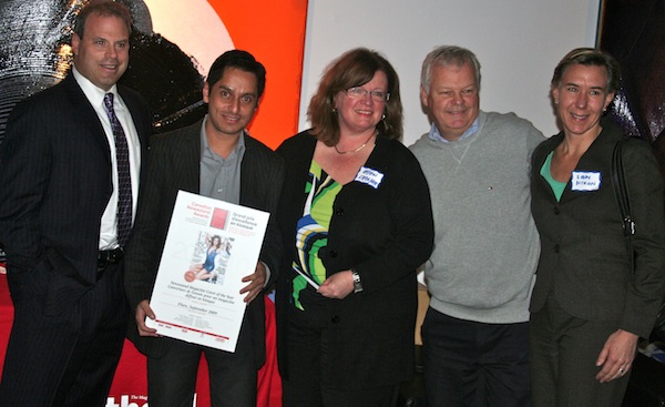 The Rogers team picking up Cover of the Year for Flare's September 2009 issue