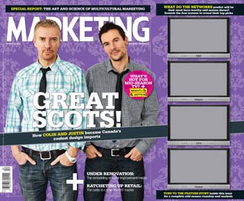 The March 22 issue of Marketing featuring scratch-off boxes