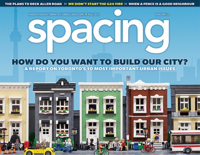 The cover of Spacing's Fall 2010 issue. Model and photo by Chris McVeigh. 