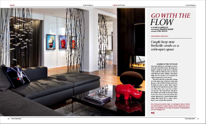 A spread from the Fall 2011 issue of Toronto Home