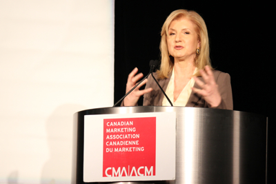 Arianna Huffington of Huffington Post speaks at the CMA National Convention