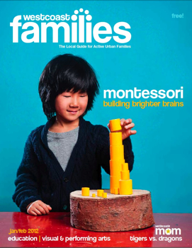 Jan/Feb 2012 issue of redesigned WestCoast Families