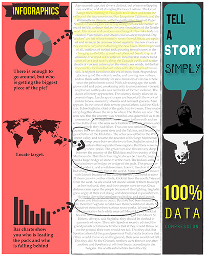 An infographic about infographics, Sola DaSilva