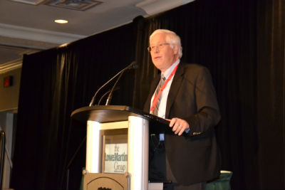 New chair Michael Fox speaks at the Magazines Canada Luncheon at MagNet 2013
