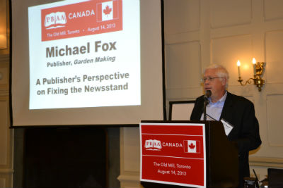 Michael J. Fox speaks at PBAA Canada 2013, held at the Old Mill in Toronto